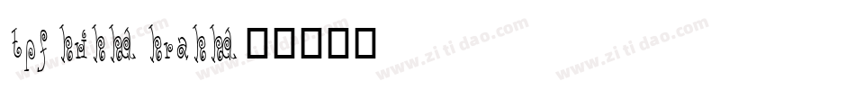 TPF Krikkel Krakkel字体转换